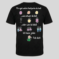 Ich hasse jeden – Fick Dich! | Lustiges Sarkasmus T-Shirt, Sweatshirt & Hoodie mit Rückenprint