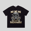 Schwarzes T-Shirt mit Spruch „Mi Mi Mi – Halts Maul!“